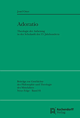 Kartonierter Einband Adoratio von Josef Otter