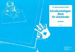 Kartonierter Einband Schreibunterlagenblock DIN A2 für Linkshänder von Johanna Barbara Sattler