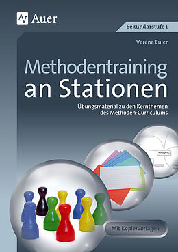 Kartonierter Einband Methodentraining an Stationen von Verena Euler