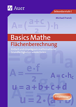 Geheftet Basics Mathe: Flächenberechnung von Schmidt, Hans J.