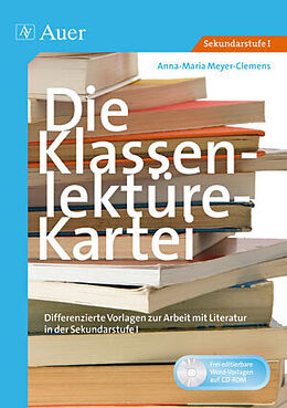 Kartonierter Einband (Kt) Die Klassenlektüre-Kartei von Anna-Maria Meyer-Clemens