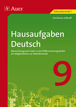 Geheftet Hausaufgaben Deutsch Klasse 9 von Christiane Althoff