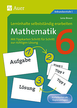 Geheftet Lerninhalte selbstständig erarbeiten Mathematik 6 von Lena Braun