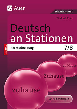 Geheftet Deutsch an Stationen spezial Rechtschreibung 7-8 von Winfried Röser