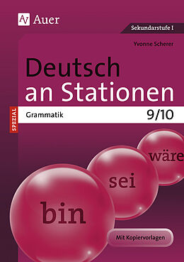 Geheftet Deutsch an Stationen spezial Grammatik 9-10 von Yvonne Scherer