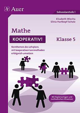 Geheftet Mathe kooperativ Klasse 5 von Elisabeth Wiecha, Silvia Hartkopf-Scholz