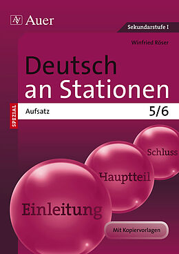 Geheftet Deutsch an Stationen Spezial Aufsatz 5-6 von Winfried Röser