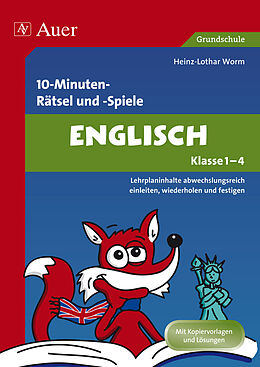 Agrafé 10-Minuten-Rätsel und -Spiele Englisch Klasse 1-4 de Heinz-Lothar Worm