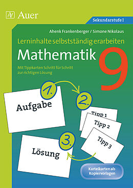 Geheftet Lerninhalte selbstständig erarbeiten Mathematik 9 von Ahenk Frankenberger, Simone Nikolaus