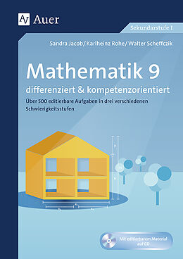 Geheftet Mathematik 9 differenziert u. kompetenzorientiert von Sandra Jacob, Karlheinz Rohe, Walter Scheffczik