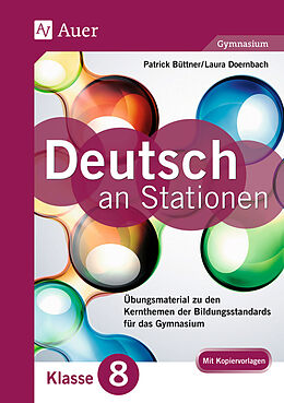 Geheftet Deutsch an Stationen 8 Gymnasium von Patrick Büttner, Laura Doernbach