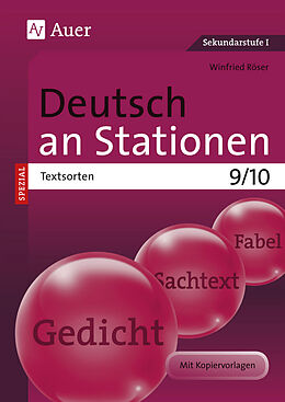 Geheftet Deutsch an Stationen SPEZIAL Textsorten 9-10 von Winfried Röser