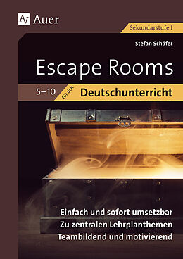 Geheftet Escape Rooms für den Deutschunterricht 5-10 von Stefan Schäfer
