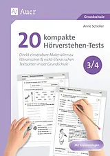 Geheftet 20 kompakte Hörverstehen-Tests für Klasse 3/4 von Anne Scheller