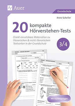Set mit div. Artikeln (Set) 20 kompakte Hörverstehen-Tests für Klasse 3/4 von Anne Scheller