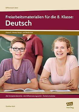 Geheftet Freiarbeitsmaterialien für die 8. Klasse: Deutsch von Günther Koch