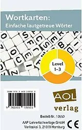 Wortkarten: Einfache lautgetreue Wörter - Level 1-3 (Kartenspiel) Spiel