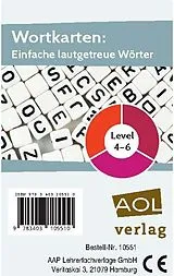 Wortkarten: Einfache lautgetreue Wörter - Level 4-6 (Kartenspiel) Spiel