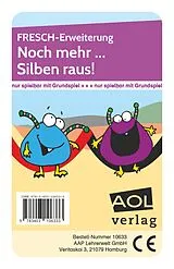 FRESCH-Erweiterung: Noch mehr... Silben raus! Spiel