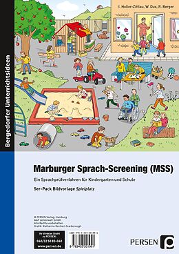 Poster (Non) Marburger Sprach-Screening (MSS) - Bildvorlagen von I. Holler-Zittlau, W. Dux, R. Berger