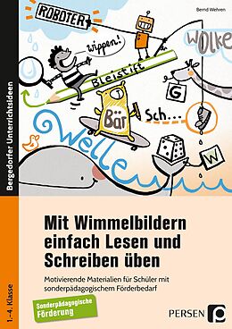 Kartonierter Einband Mit Wimmelbildern einfach Lesen und Schreiben üben von Bernd Wehren