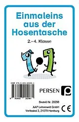 Einmaleins aus der Hosentasche,Kartenspiel Spiel