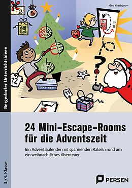 Geheftet 24 Mini-Escape-Rooms für die Adventszeit - GS von Klara Kirschbaum