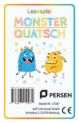 Kartonierter Einband (Kt) Lesespiel Monster-Quatsch von Janet Stadelmeier