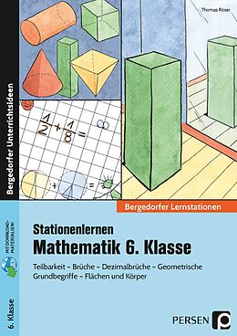 Fester Einband Stationenlernen Mathematik 6. Klasse von Thomas Röser