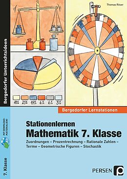 Kartonierter Einband Stationenlernen Mathematik 7. Klasse von Thomas Röser