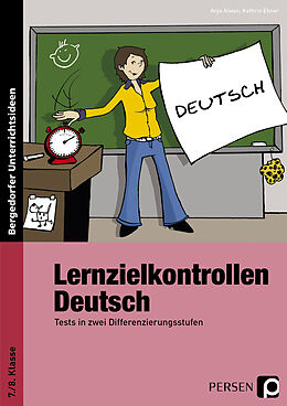 Kartonierter Einband Lernzielkontrollen Deutsch 7./8. Klasse von Kathrin Ebner, Anja Alwan