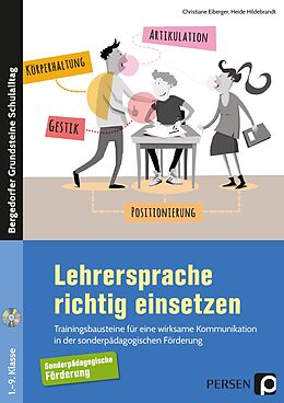 Kartonierter Einband (Kt) Lehrersprache richtig einsetzen von Christiane Eiberger, Heide Hildebrandt