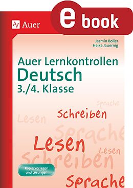 E-Book (pdf) Auer Lernkontrollen Deutsch 3.-4. Klasse von Boller, Jauering
