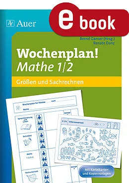 E-Book (pdf) Wochenplan Mathe 1/2, Größen und Sachrechnen von Ganser, Danz, Renate