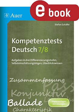 E-Book (pdf) Kompetenztests Deutsch 7-8 von Stefan Schäfer