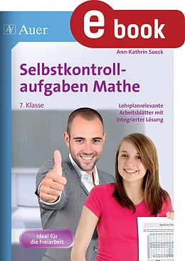 E-Book (pdf) Selbstkontrollaufgaben Mathematik Klasse 7 von Ann-Kathrin Sueck