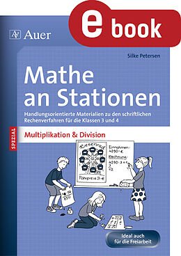 E-Book (pdf) Mathe an Stationen Multipliaktion &amp; Division 3-4 von Silke Petersen