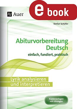 E-Book (pdf) Lyrik analysieren und interpretieren von Stefan Schäfer