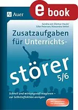 E-Book (pdf) Zusatzaufgaben für Unterrichtsstörer 5-6 von S. von Diemar-Haub, S. Petersen, A. Vetter