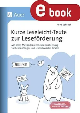 E-Book (pdf) Kurze Leseleicht-Texte zur Leseförderung von Anne Scheller