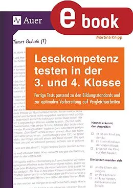 E-Book (pdf) Lesekompetenz testen in der 3. und 4. Klasse von Martina Knipp