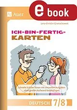 E-Book (pdf) Ich-bin-fertig-Karten Deutsch Klassen 7-8 von Lena-Christin Grzelachowski
