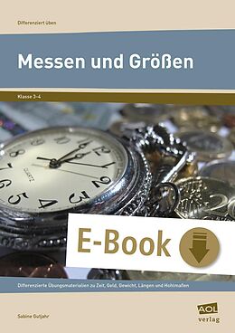 E-Book (pdf) Messen und Größen - Klasse 3 und 4 von Sabine Gutjahr