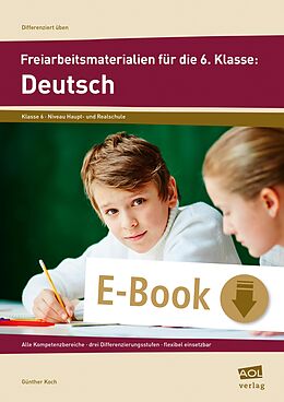 E-Book (pdf) Freiarbeitsmaterialien für die 6. Klasse: Deutsch von Günther Koch