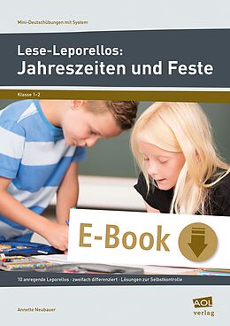 E-Book (pdf) Lese-Leporellos: Jahreszeiten und Feste Kl. 1/2 von Annette Neubauer