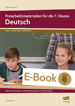 E-Book (pdf) Freiarbeitsmaterialien für die 7. Klasse: Deutsch von Günther Koch