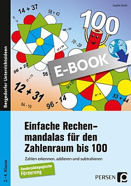 E-Book (pdf) Einfache Rechenmandalas für den Zahlenraum bis 100 von Sophie Streif
