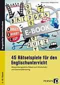 E-Book (pdf) 45 Rätselspiele für den Englischunterricht von Wolfgang Schütz
