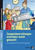 E-Book (pdf) Zeugnisbeurteilungen schreiben leicht gemacht von Anne Frieß
