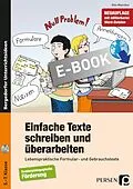 E-Book (pdf) Einfache Texte schreiben und überarbeiten von Elke Mauritius